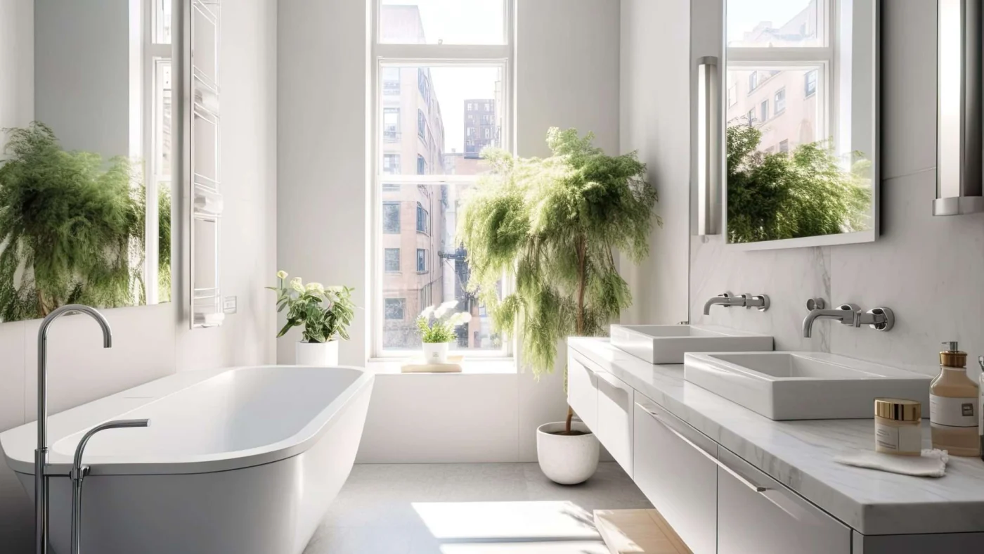 Bathroom with natural light
