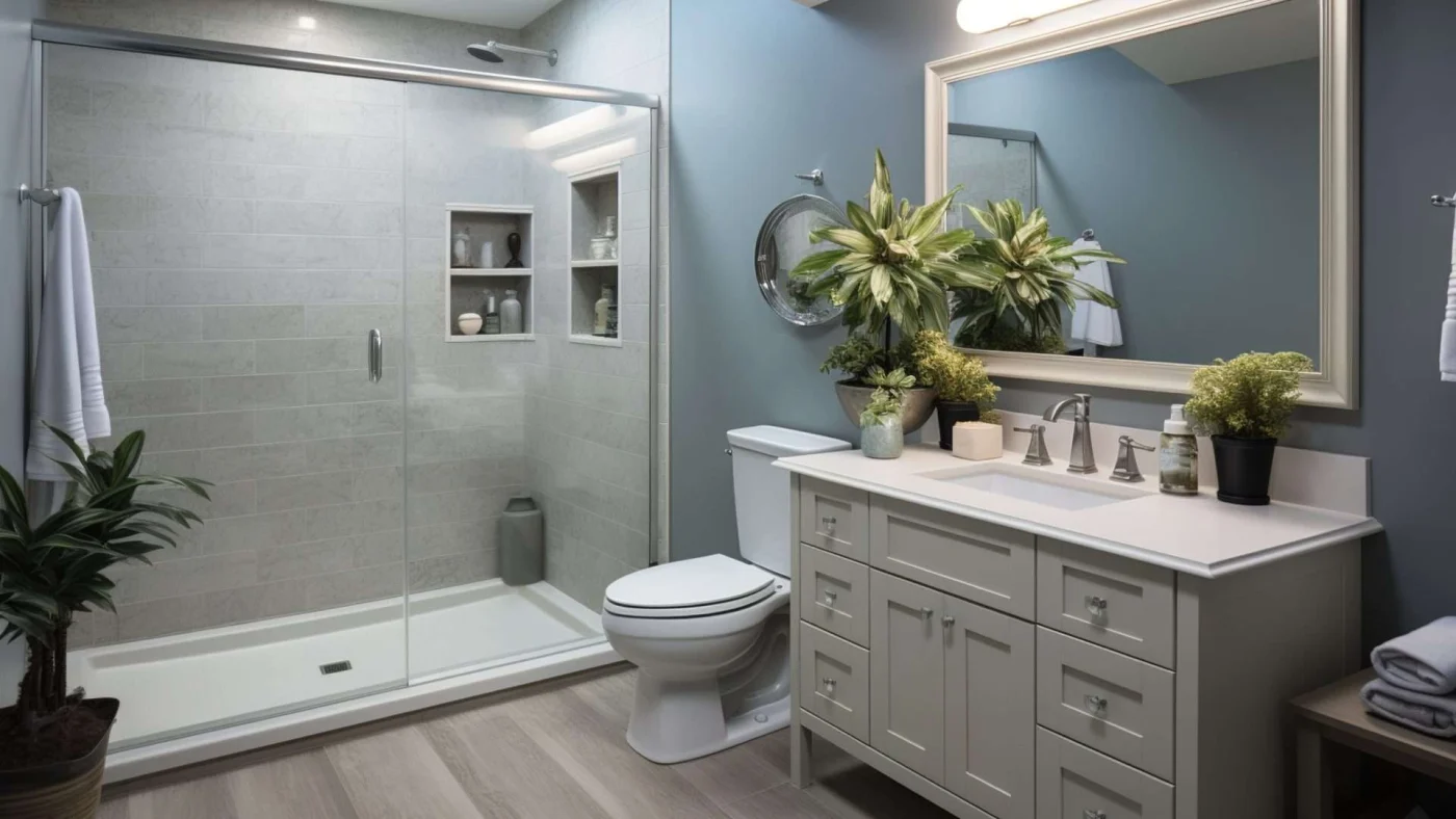 A beautiful bathroom remodeling job in Lenexa, KS for Jericho Home Improvements